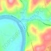 Meshoppen topographic map, elevation, terrain