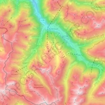 Gemeinde Sankt Gallenkirch topographic map, elevation, terrain