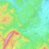 Zărnești topographic map, elevation, terrain