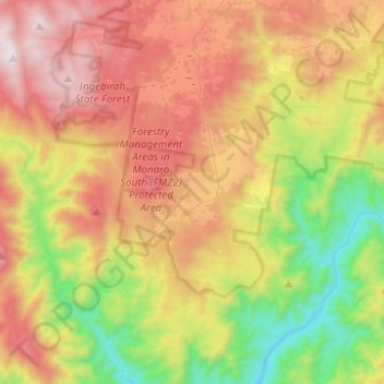 Ingebirah topographic map, elevation, terrain