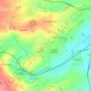 South Rauceby topographic map, elevation, terrain