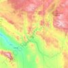 Greenlee County topographic map, elevation, terrain
