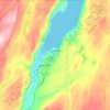 Hampden topographic map, elevation, terrain