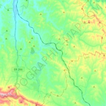 Pereiras-Gare topographic map, elevation, terrain