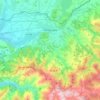 Ponferrada topographic map, elevation, terrain