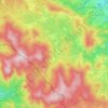 Prášily topographic map, elevation, terrain