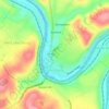 Leechburg topographic map, elevation, terrain