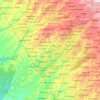 Tinet ward topographic map, elevation, terrain