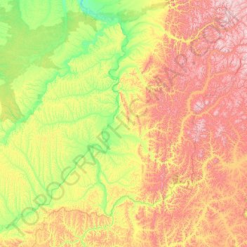 Ust-Maysky Ulus topographic map, elevation, terrain