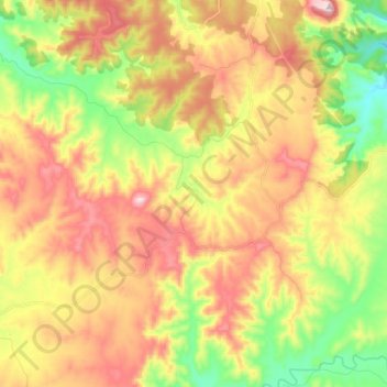 Carcalgong topographic map, elevation, terrain
