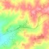 Merredin topographic map, elevation, terrain