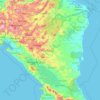 Nicaragua topographic map, elevation, terrain