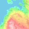 Siikajoki topographic map, elevation, terrain