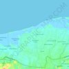Jangka topographic map, elevation, terrain