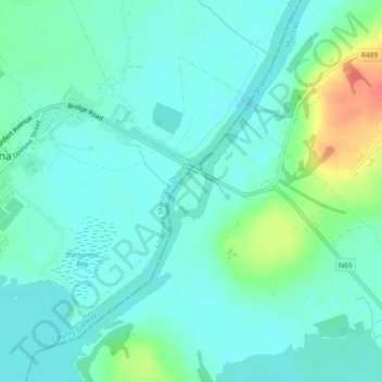 Hayes' Island topographic map, elevation, terrain