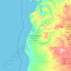 Aurukun topographic map, elevation, terrain