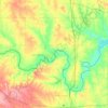 Love County topographic map, elevation, terrain