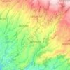 San Pedro topographic map, elevation, terrain