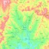 Gaoping City topographic map, elevation, terrain