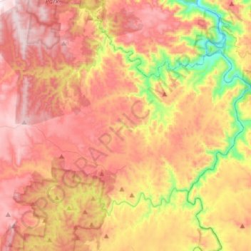 Bannaby topographic map, elevation, terrain