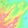 Barkine topographic map, elevation, terrain