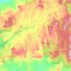 Strathbogie topographic map, elevation, terrain