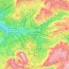 Wolkenstein topographic map, elevation, terrain