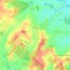 Binges topographic map, elevation, terrain