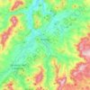 Klatovy topographic map, elevation, terrain