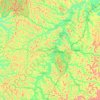 Harrison County topographic map, elevation, terrain