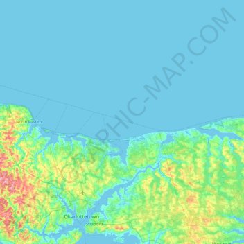 Prince Edward Island National Park topographic map, elevation, terrain