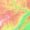 Pike County topographic map, elevation, terrain