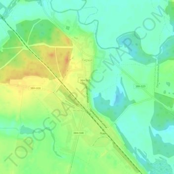 Giri topographic map, elevation, terrain