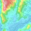 O Rosal topographic map, elevation, terrain