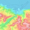 Cherbourg topographic map, elevation, terrain