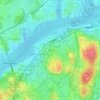 Majorna topographic map, elevation, terrain
