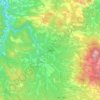 Oguni topographic map, elevation, terrain