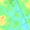 Bledington topographic map, elevation, terrain