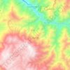 Lagunas topographic map, elevation, terrain