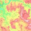 East Wellega topographic map, elevation, terrain