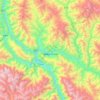 Yêndum topographic map, elevation, terrain