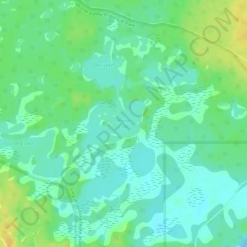 Moose Lake topographic map, elevation, terrain