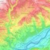 Albbruck topographic map, elevation, terrain