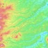 三戸郡 topographic map, elevation, terrain