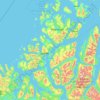 Tromsö topographic map, elevation, terrain