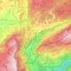 Jougne topographic map, elevation, terrain