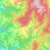 Svinjiste topographic map, elevation, terrain