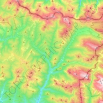 Isaba/Izaba topographic map, elevation, terrain