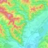 Mihăești topographic map, elevation, terrain