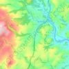 Dean Prior topographic map, elevation, terrain